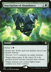 Inscription of Abundance (Extended Art) [Zendikar Rising] | Enigma On Main