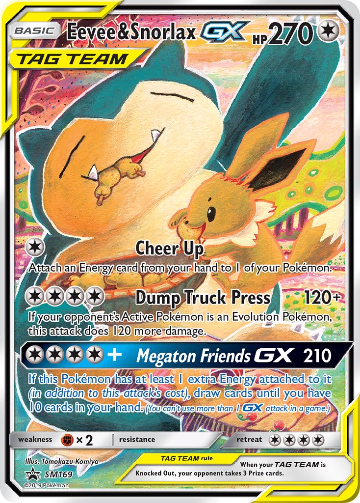 Eevee & Snorlax GX (SM169) [Sun & Moon: Black Star Promos] | Enigma On Main