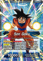 Son Goku // Son Goku, Another World Fighter (BT18-030) [Dawn of the Z-Legends Prerelease Promos] | Enigma On Main