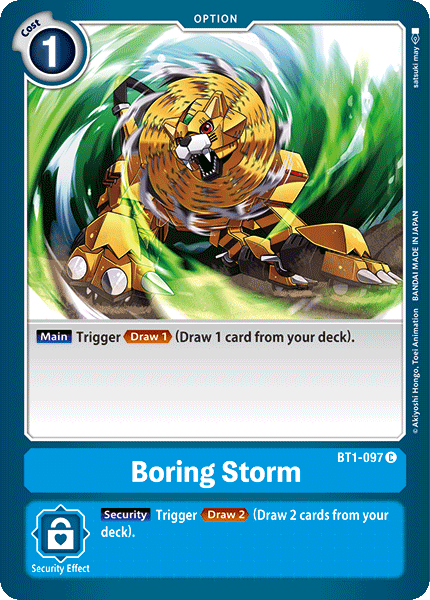 Boring Storm [BT1-097] [Release Special Booster Ver.1.0] | Enigma On Main