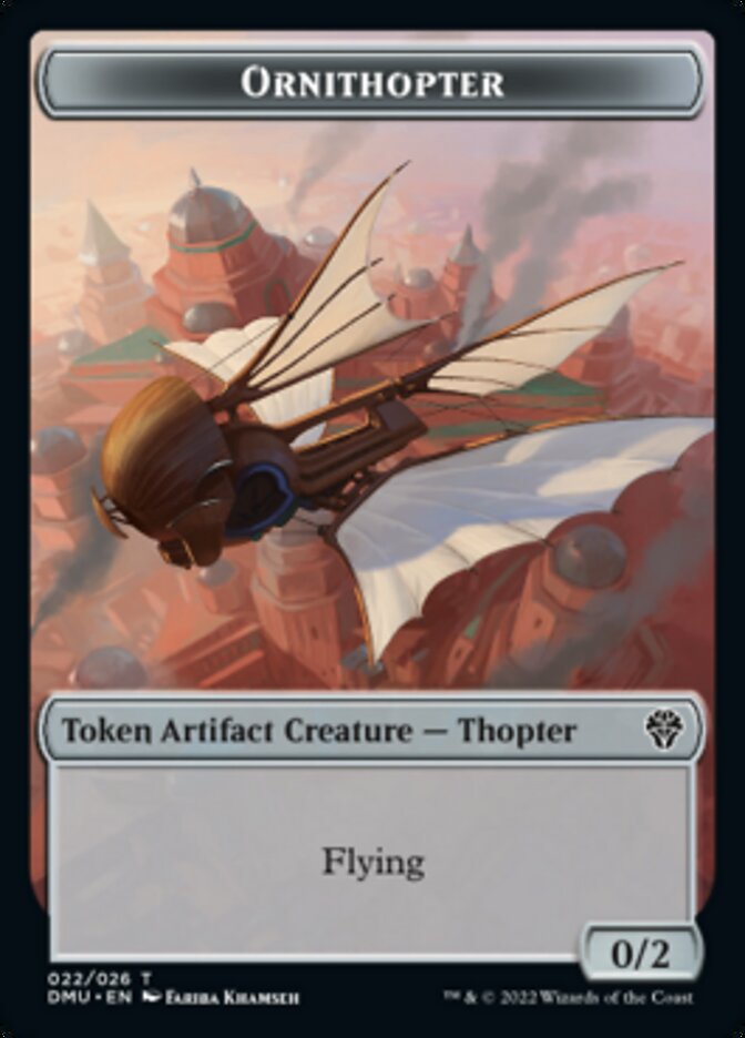 Ornithopter Token [Dominaria United Tokens] | Enigma On Main