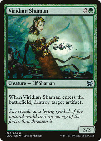 Viridian Shaman [Duel Decks: Elves vs. Inventors] | Enigma On Main