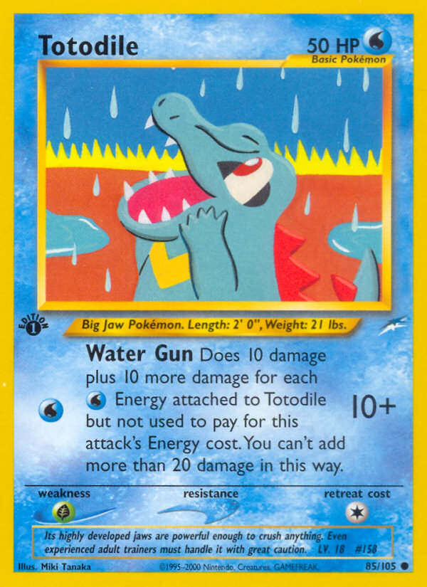 Totodile (85/105) [Neo Destiny 1st Edition] | Enigma On Main