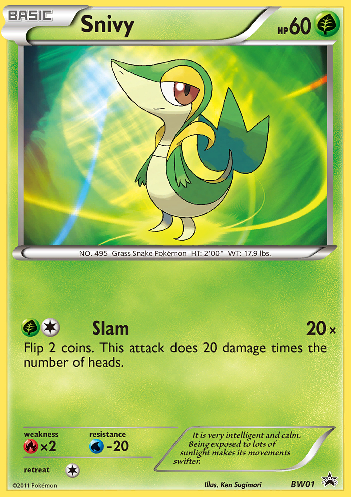Snivy (BW01) [Black & White: Black Star Promos] | Enigma On Main