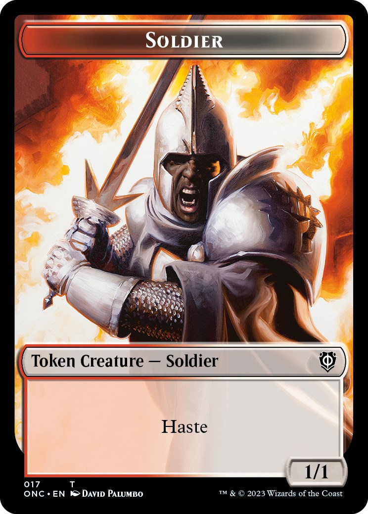 Soldier (017) // Eldrazi Double-Sided Token [Phyrexia: All Will Be One Commander Tokens] | Enigma On Main