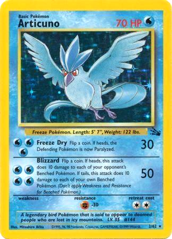 Articuno (2/62) [Fossil Unlimited] | Enigma On Main