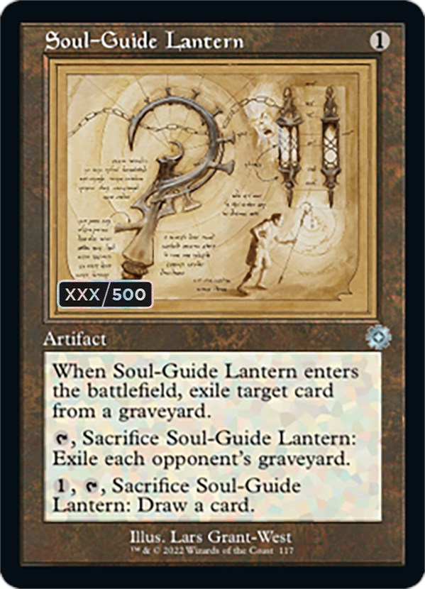 Soul-Guide Lantern (Retro Schematic) (Serial Numbered) [The Brothers' War Retro Artifacts] | Enigma On Main