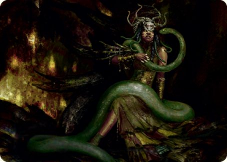 Saryth, the Viper's Fang Art Card [Innistrad: Midnight Hunt Art Series] | Enigma On Main