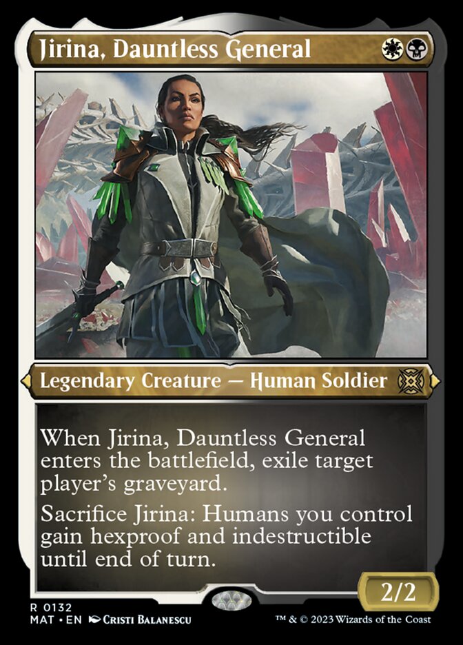 Jirina, Dauntless General (Foil Etched) [March of the Machine: The Aftermath] | Enigma On Main