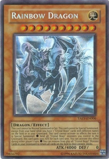 Rainbow Dragon (Chaos Neos Misprint) [TAEV-EN006] Ghost Rare | Enigma On Main