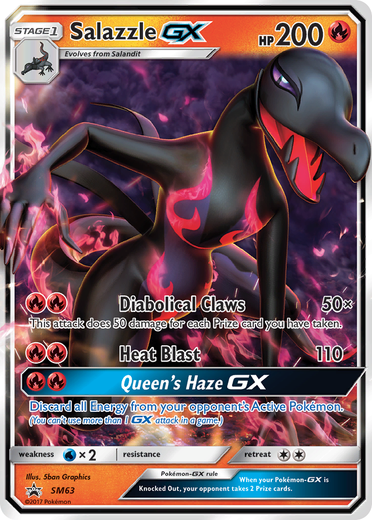 Salazzle GX (SM63) [Sun & Moon: Black Star Promos] | Enigma On Main