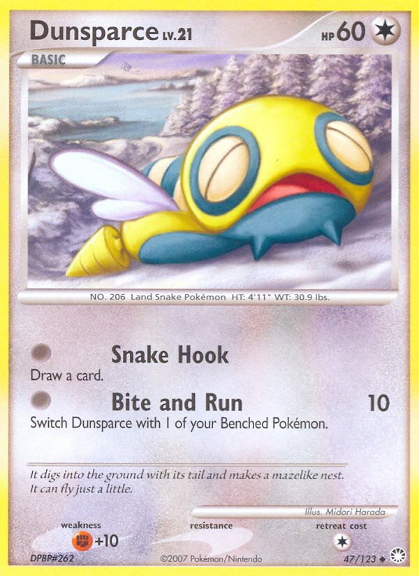 Dunsparce (47/123) [Diamond & Pearl: Mysterious Treasures] | Enigma On Main