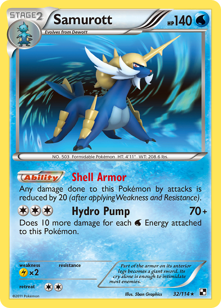 Samurott (32/114) [Black & White: Base Set] | Enigma On Main