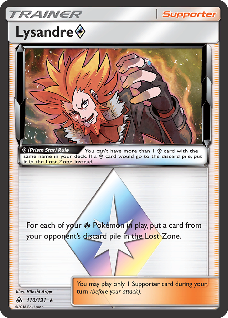 Lysandre (110/131) (Prism Star) [Sun & Moon: Forbidden Light] | Enigma On Main