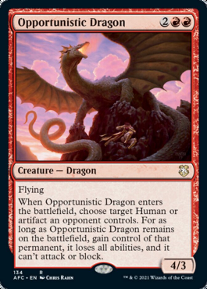 Opportunistic Dragon [Dungeons & Dragons: Adventures in the Forgotten Realms Commander] | Enigma On Main