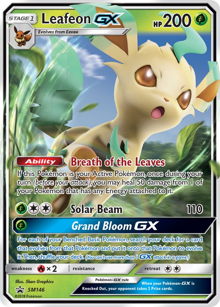 Leafeon GX (SM146) [Sun & Moon: Black Star Promos] | Enigma On Main