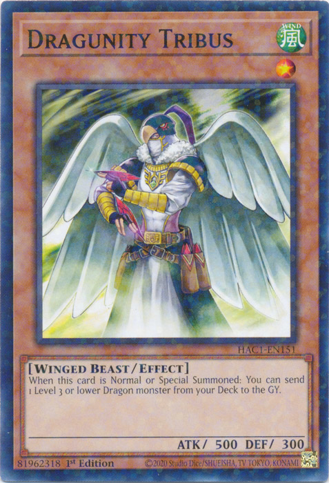 Dragunity Tribus (Duel Terminal) [HAC1-EN151] Common | Enigma On Main