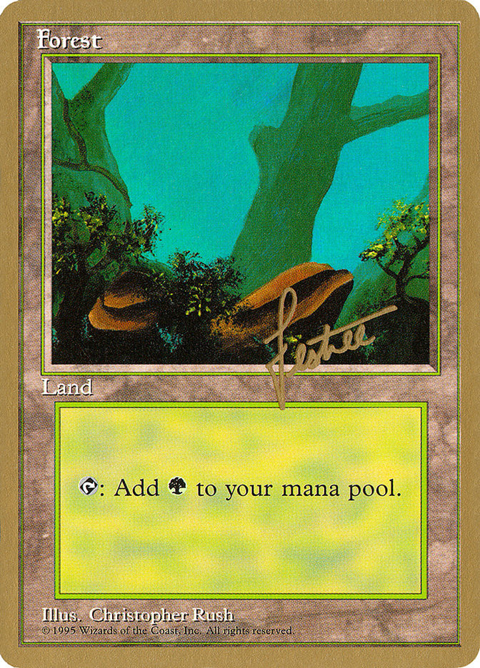 Forest (bl378) (Bertrand Lestree) [Pro Tour Collector Set] | Enigma On Main