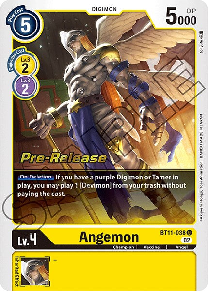 Angemon [BT11-038] [Dimensional Phase Pre-Release Promos] | Enigma On Main