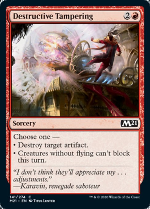 Destructive Tampering [Core Set 2021] | Enigma On Main