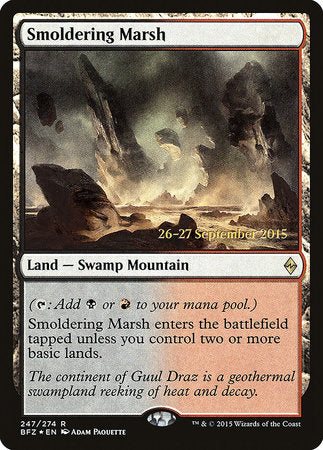 Smoldering Marsh [Battle for Zendikar Promos] | Enigma On Main