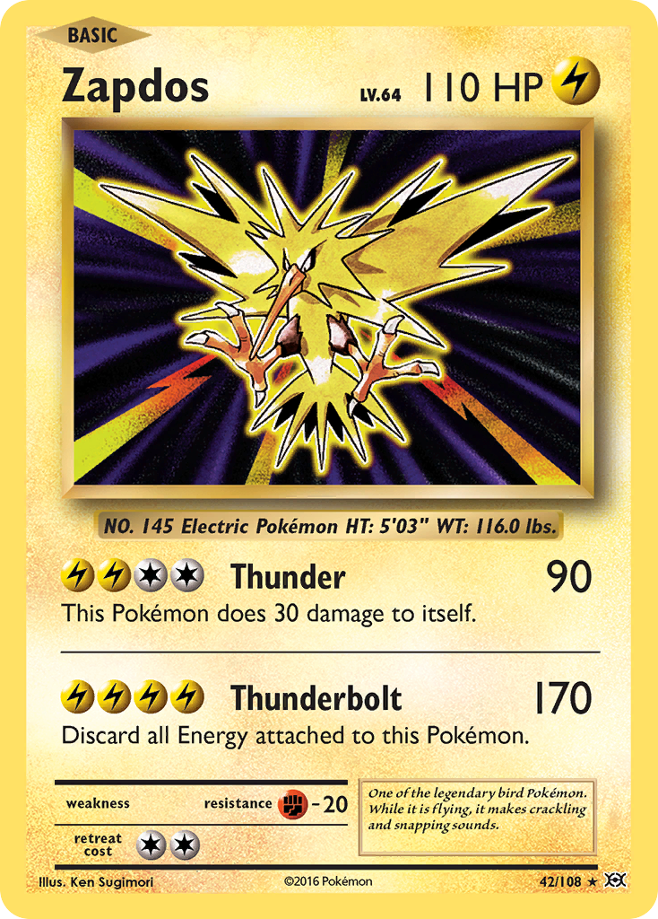 Zapdos (42/108) [XY: Evolutions] | Enigma On Main