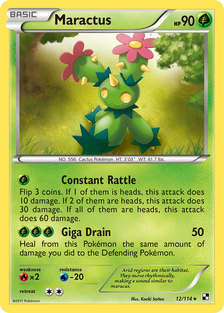 Maractus (12/114) [Black & White: Base Set] | Enigma On Main