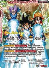 Son Goku // Son Goku, Pan, and Trunks, Space Adventurers (BT17-001) [Ultimate Squad Prerelease Promos] | Enigma On Main