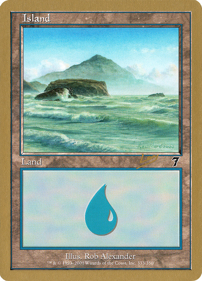 Island (333) (Raphael Levy) [World Championship Decks 2002] | Enigma On Main