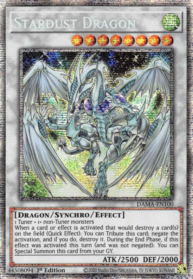 Stardust Dragon [DAMA-EN100] Starlight Rare | Enigma On Main