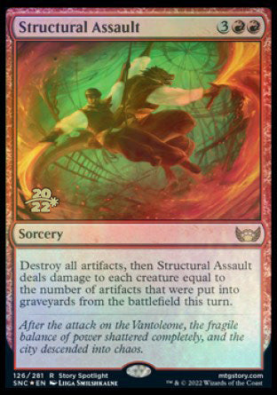 Structural Assault [Streets of New Capenna Prerelease Promos] | Enigma On Main