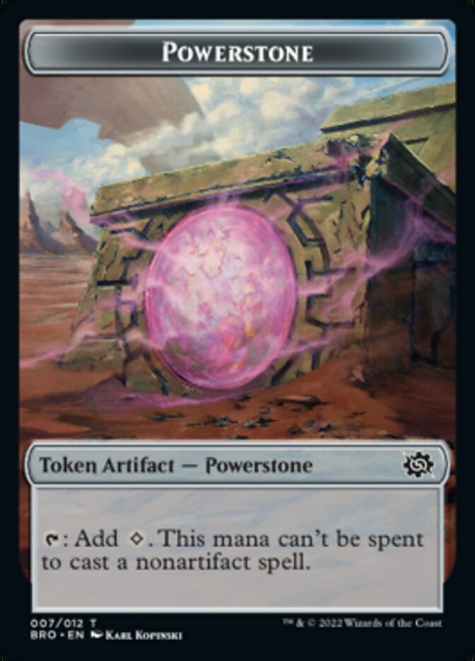 Powerstone // Elemental Double-Sided Token [The Brothers' War Tokens] | Enigma On Main