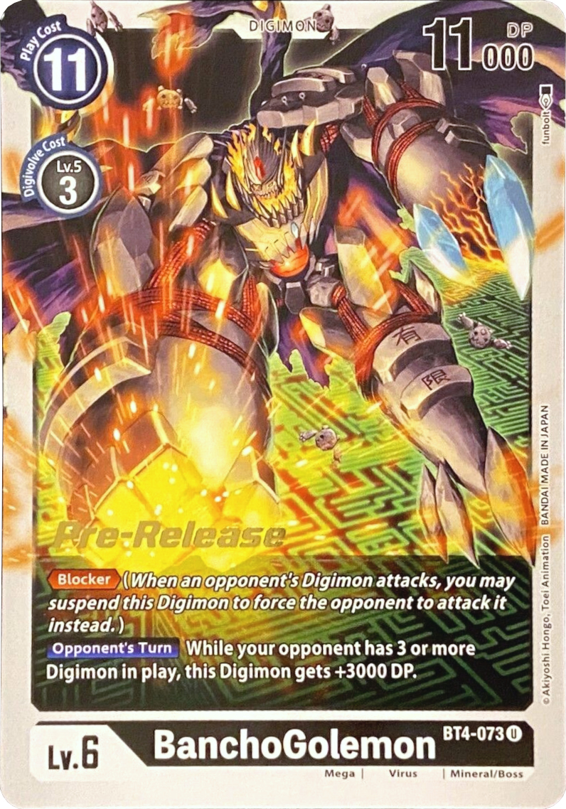 BanchoGolemon [BT4-073] [Great Legend Pre-Release Promos] | Enigma On Main