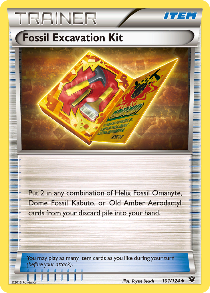 Fossil Excavation Kit (101/124) [XY: Fates Collide] | Enigma On Main