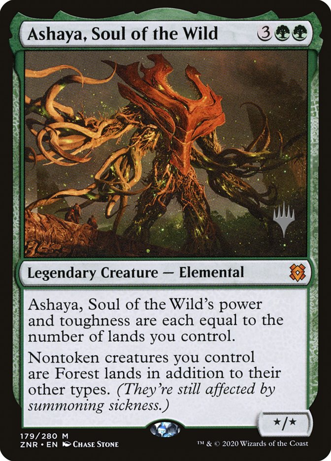 Ashaya, Soul of the Wild (Promo Pack) [Zendikar Rising Promos] | Enigma On Main