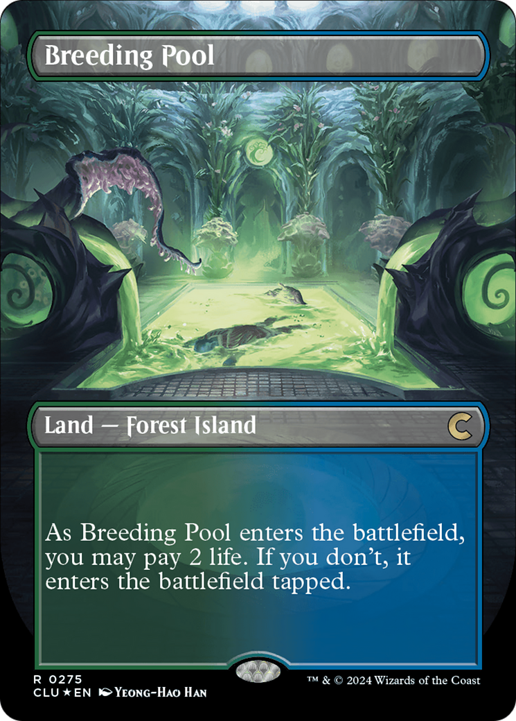 Breeding Pool (Borderless) [Ravnica: Clue Edition] | Enigma On Main