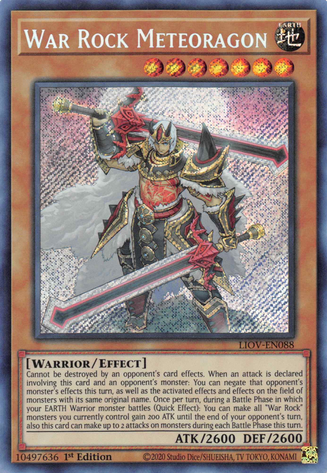 War Rock Meteoragon [LIOV-EN088] Secret Rare | Enigma On Main