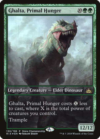 Ghalta, Primal Hunger [Rivals of Ixalan Promos] | Enigma On Main