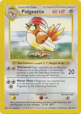 Pidgeotto (22/102) [Base Set Shadowless Unlimited] | Enigma On Main