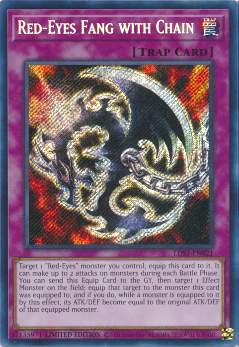 Red-Eyes Fang with Chain [LDS1-EN021] Secret Rare | Enigma On Main