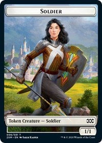 Soldier // Squirrel Double-sided Token [Double Masters Tokens] | Enigma On Main