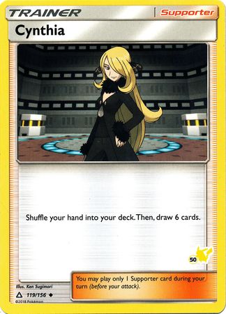 Cynthia (119/156) (Pikachu Stamp #50) [Battle Academy 2020] | Enigma On Main