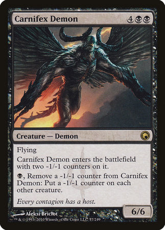 Carnifex Demon [Scars of Mirrodin] | Enigma On Main