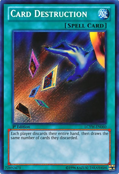 Card Destruction [LCYW-EN060] Secret Rare | Enigma On Main