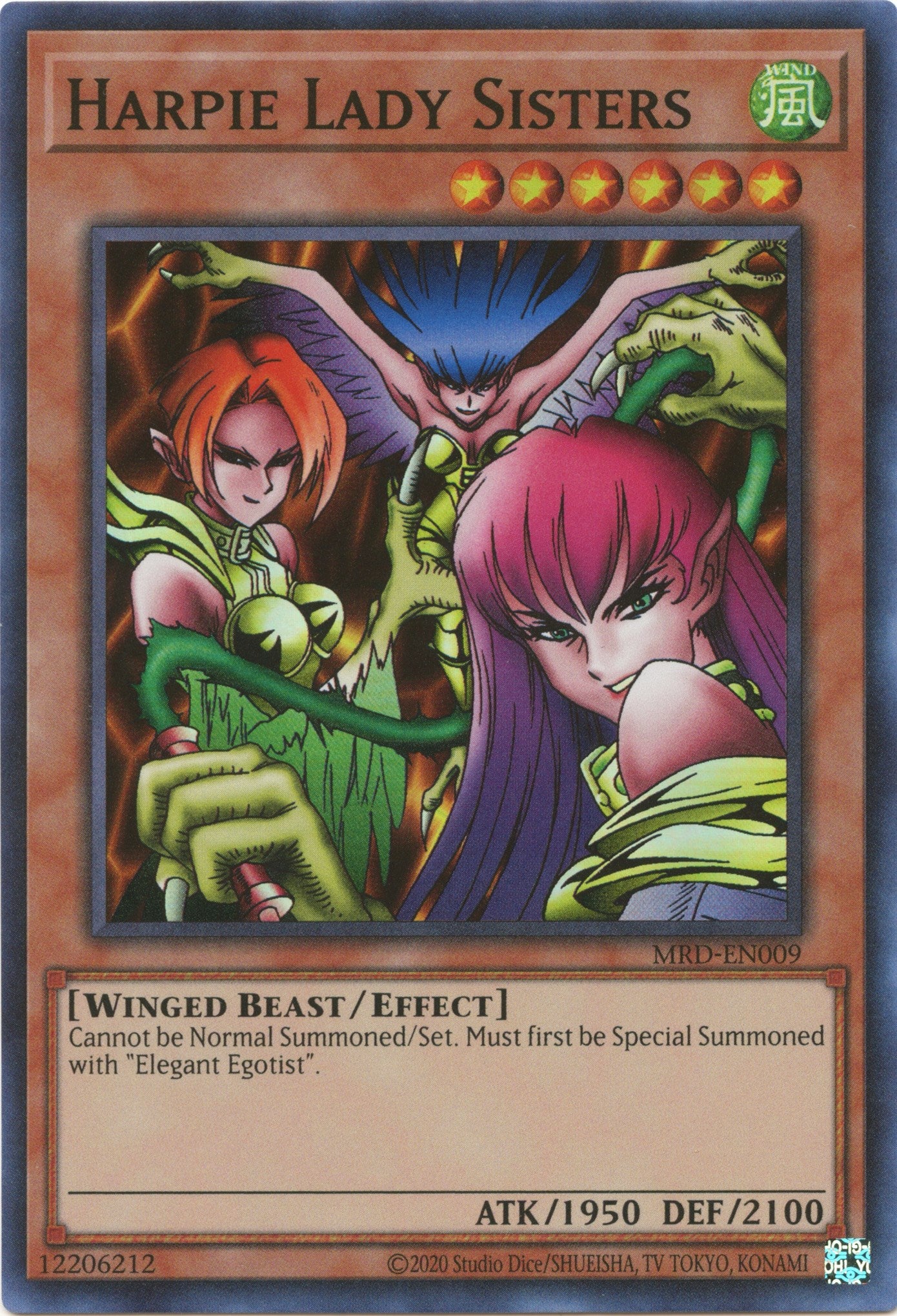 Harpie Lady Sisters (25th Anniversary) [MRD-EN009] Super Rare | Enigma On Main