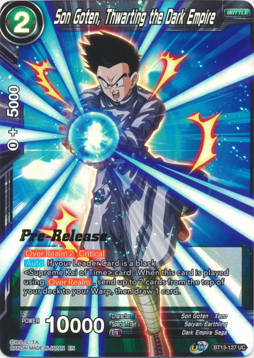 Son Goten, Thwarting the Dark Empire (BT13-127) [Supreme Rivalry Prerelease Promos] | Enigma On Main