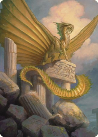 Ancient Gold Dragon Art Card (05) [Commander Legends: Battle for Baldur's Gate Art Series] | Enigma On Main