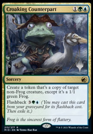 Croaking Counterpart (Promo Pack) [Innistrad: Midnight Hunt Promos] | Enigma On Main