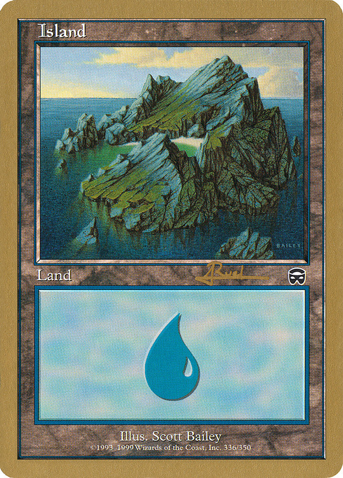 Island (ar336a) (Antoine Ruel) [World Championship Decks 2001] | Enigma On Main