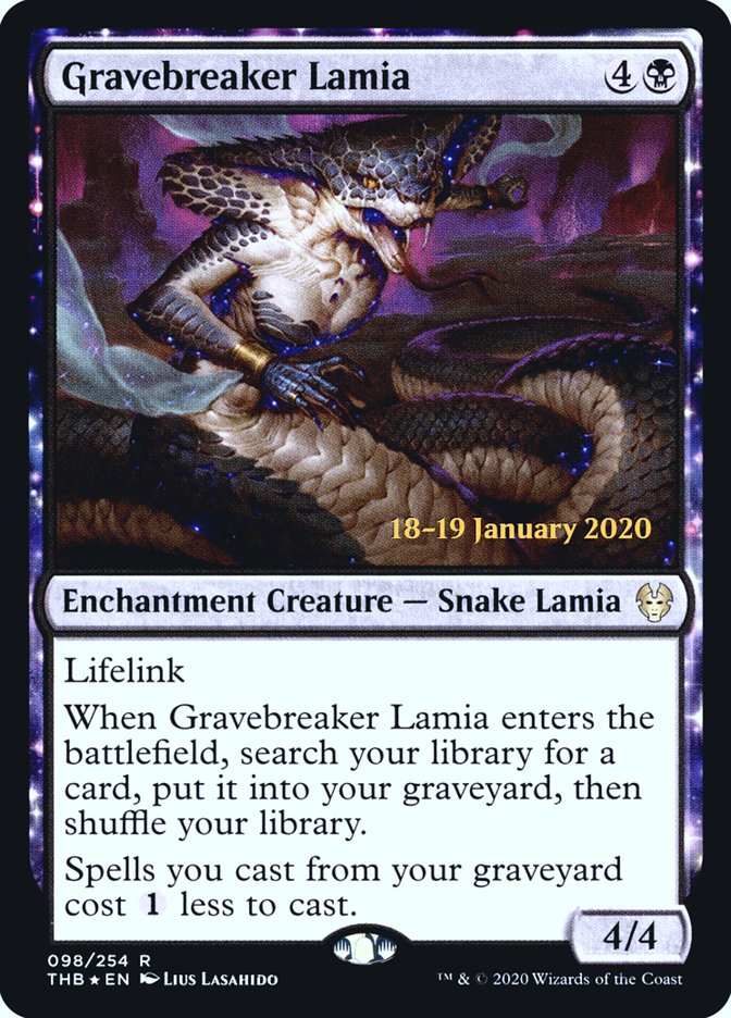 Gravebreaker Lamia [Theros Beyond Death Prerelease Promos] | Enigma On Main